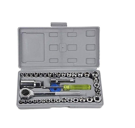 Kridix Mart 40 in 1 Screw Driver Set PCS Automobile Motorcycle Tool Box Set Offset Screwdriver (Pack of 1) i need a deacription